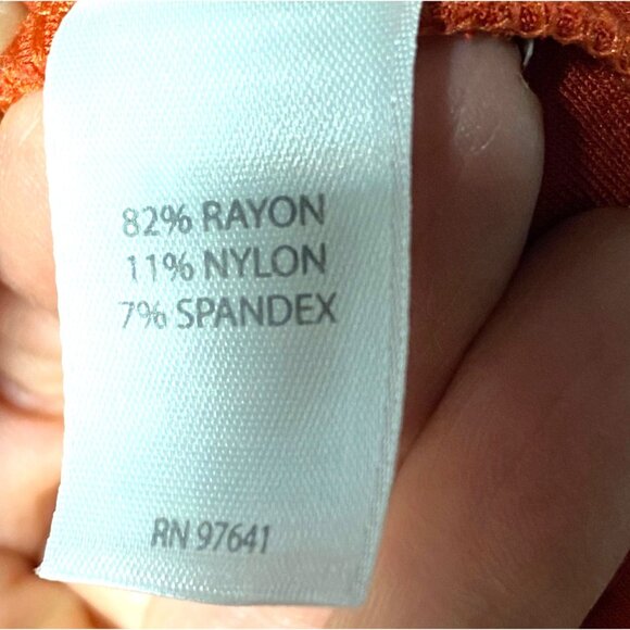 NWT J. Jill Wearever Collection Womens Rust orange stretch Button-Up Jacket Medi - Picture 4 of 9